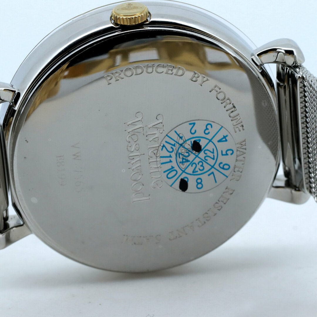 Vivienne Westwood(ヴィヴィアンウエストウッド)の未使用に近い ヴィヴィアンウエストウッド VW-7565 シルバー ゴールド ワールドオーブ world orb レディース 腕時計 レディースのファッション小物(腕時計)の商品写真