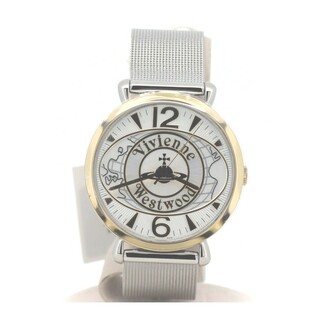 ヴィヴィアンウエストウッド(Vivienne Westwood)の未使用に近い ヴィヴィアンウエストウッド VW-7565 シルバー ゴールド ワールドオーブ world orb レディース 腕時計(腕時計)
