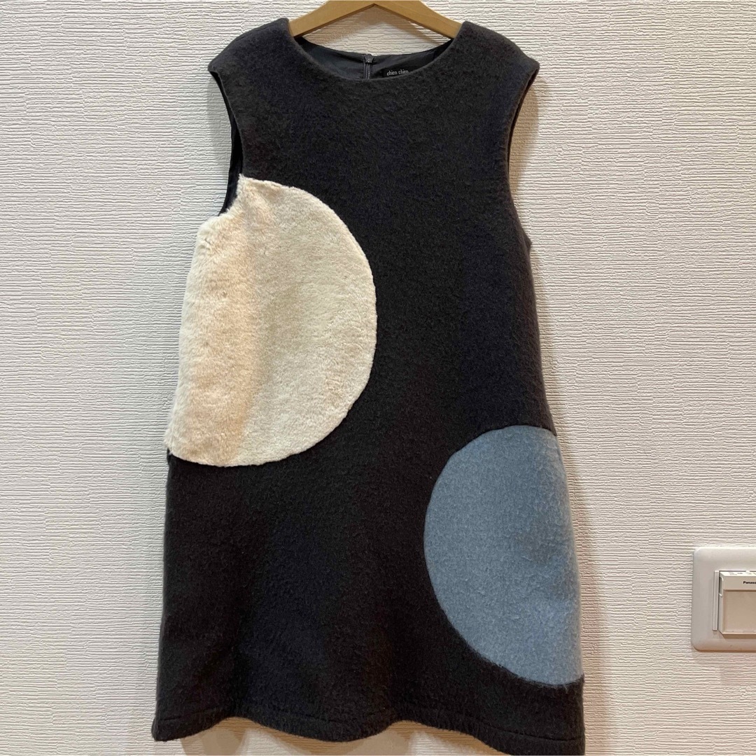 水玉ワンピース　140㎝ キッズ/ベビー/マタニティのキッズ服女の子用(90cm~)(ワンピース)の商品写真