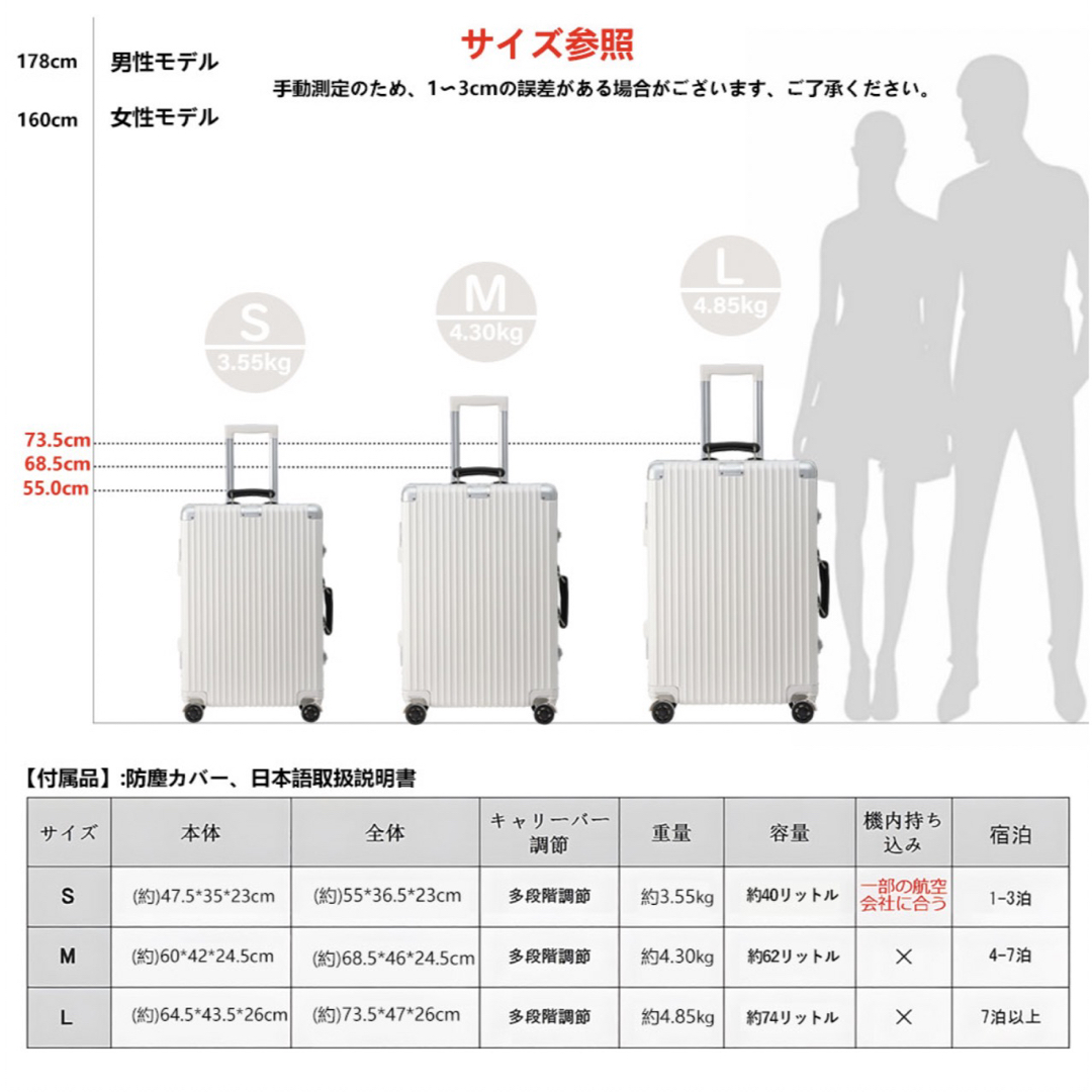 Sサイズ 40L スーツケース キャリーバッグ キャリーケース 機内持ち込み レディースのバッグ(スーツケース/キャリーバッグ)の商品写真