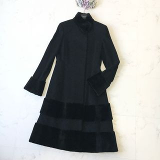 フォクシー(FOXEY)の美品　FOXEY フォクシー　カシミヤ100% ミンク　ファー　コート(毛皮/ファーコート)