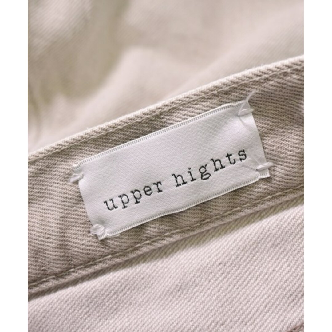 upper hights(アッパーハイツ)のupper hights アッパーハイツ デニムパンツ 22(XS位) ベージュ 【古着】【中古】 レディースのパンツ(デニム/ジーンズ)の商品写真