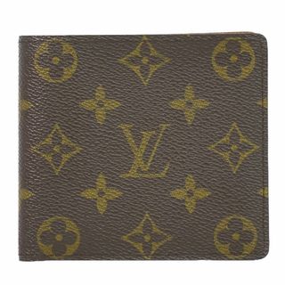 ルイヴィトン(LOUIS VUITTON)の本物 ルイヴィトン LOUIS VUITTON LV ポルト ビエ カルト クレディ モノグラム 折財布 札入れ ブラウン M60879 ビトン 財布 ウォレット 中古(折り財布)