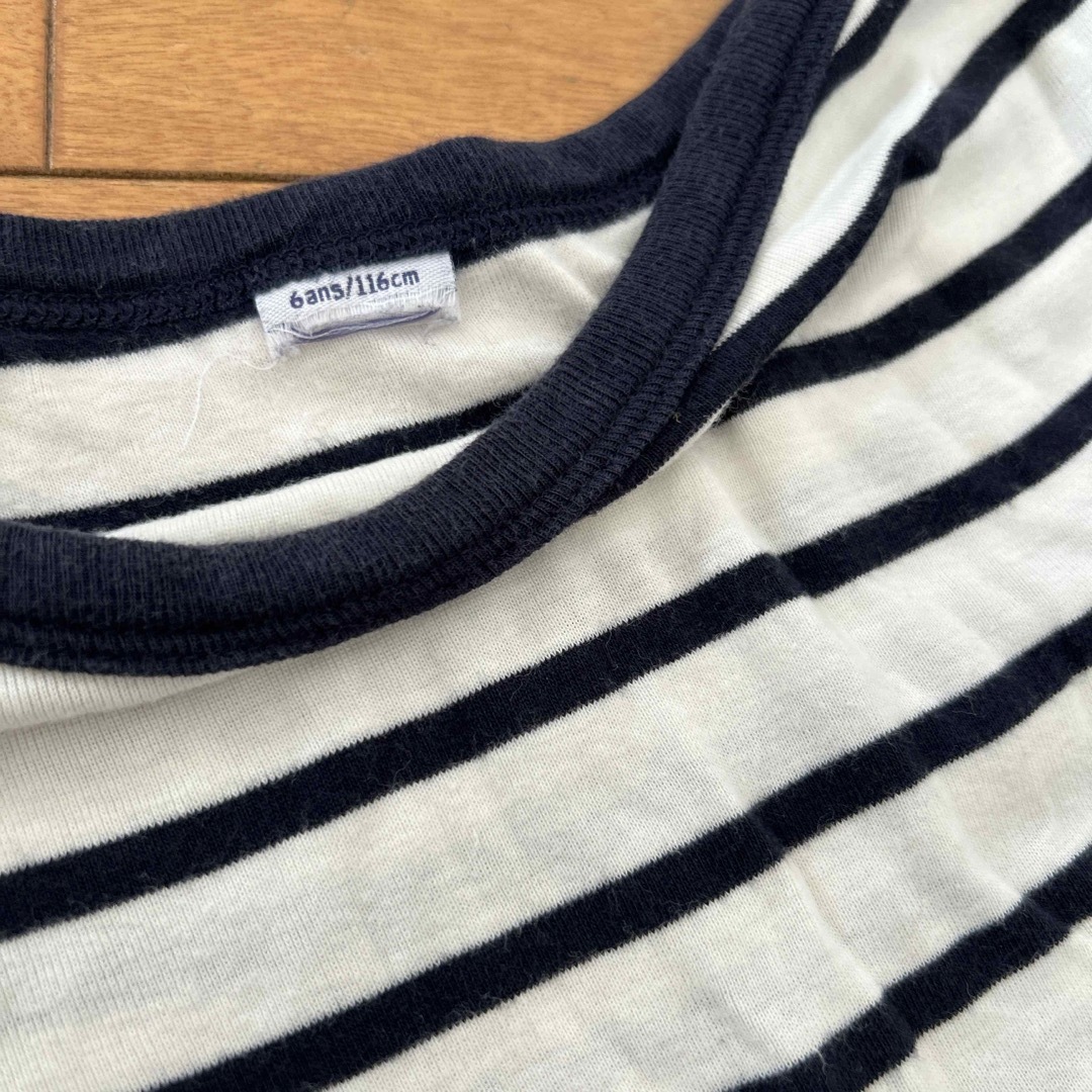 PETIT BATEAU(プチバトー)のプチバトー＊長袖ワンピース116cm キッズ/ベビー/マタニティのキッズ服女の子用(90cm~)(ワンピース)の商品写真