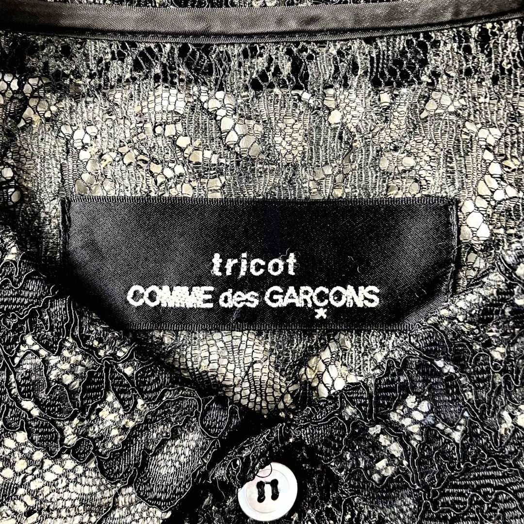 tricot COMME des GARCONS(トリココムデギャルソン)のtricot コムデギャルソン 花柄 レース シアー シャツ ブラウス トリコ レディースのトップス(シャツ/ブラウス(長袖/七分))の商品写真
