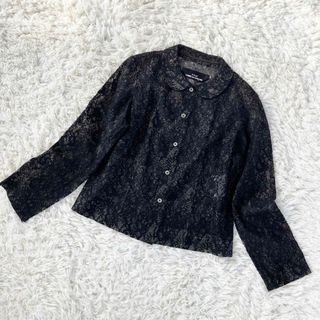 トリココムデギャルソン(tricot COMME des GARCONS)のtricot コムデギャルソン 花柄 レース シアー シャツ ブラウス トリコ(シャツ/ブラウス(長袖/七分))