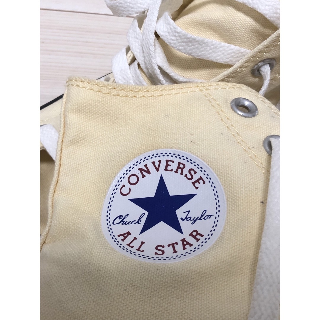 ALL STAR（CONVERSE）(オールスター)のConverseコンバース オールスター 薄イエロー ハイカット 26cm メンズの靴/シューズ(スニーカー)の商品写真