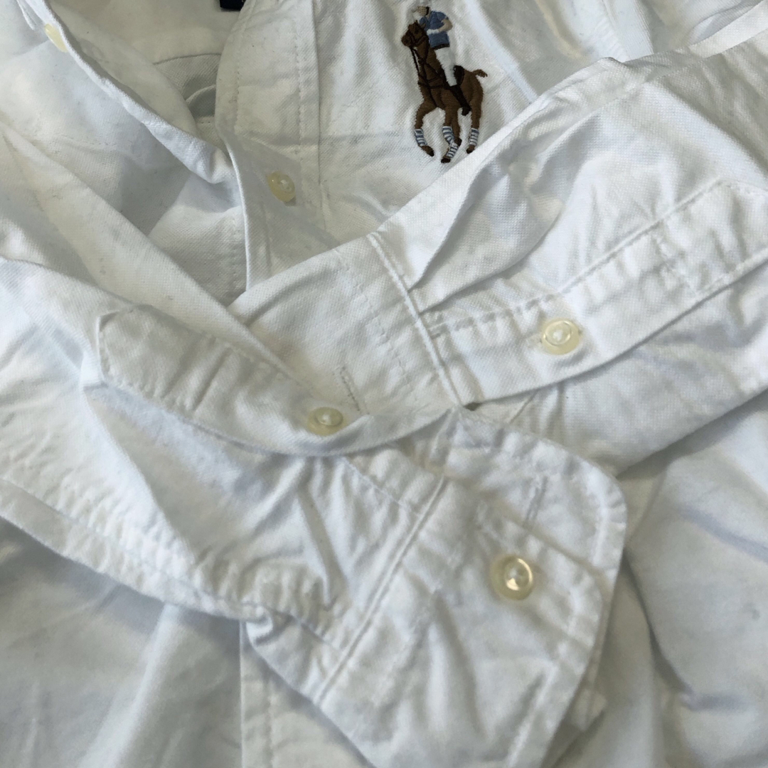 Ralph Lauren(ラルフローレン)のラルフローレン 長袖シャツ ホワイト キッズ/ベビー/マタニティのキッズ服男の子用(90cm~)(ブラウス)の商品写真