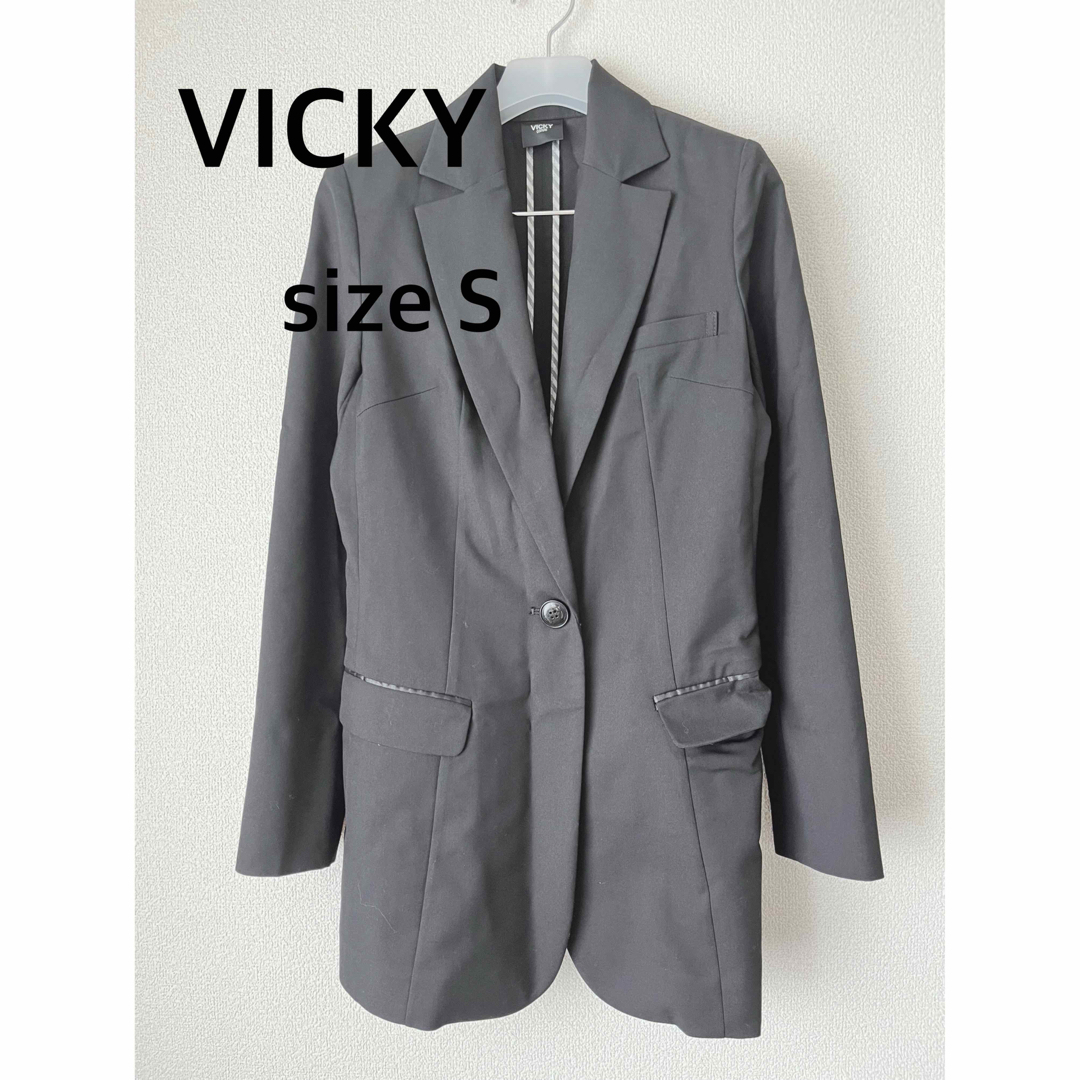 VICKY(ビッキー)のVICKY テーラードジャケット ミドル丈 シングルボタン メンズのジャケット/アウター(テーラードジャケット)の商品写真