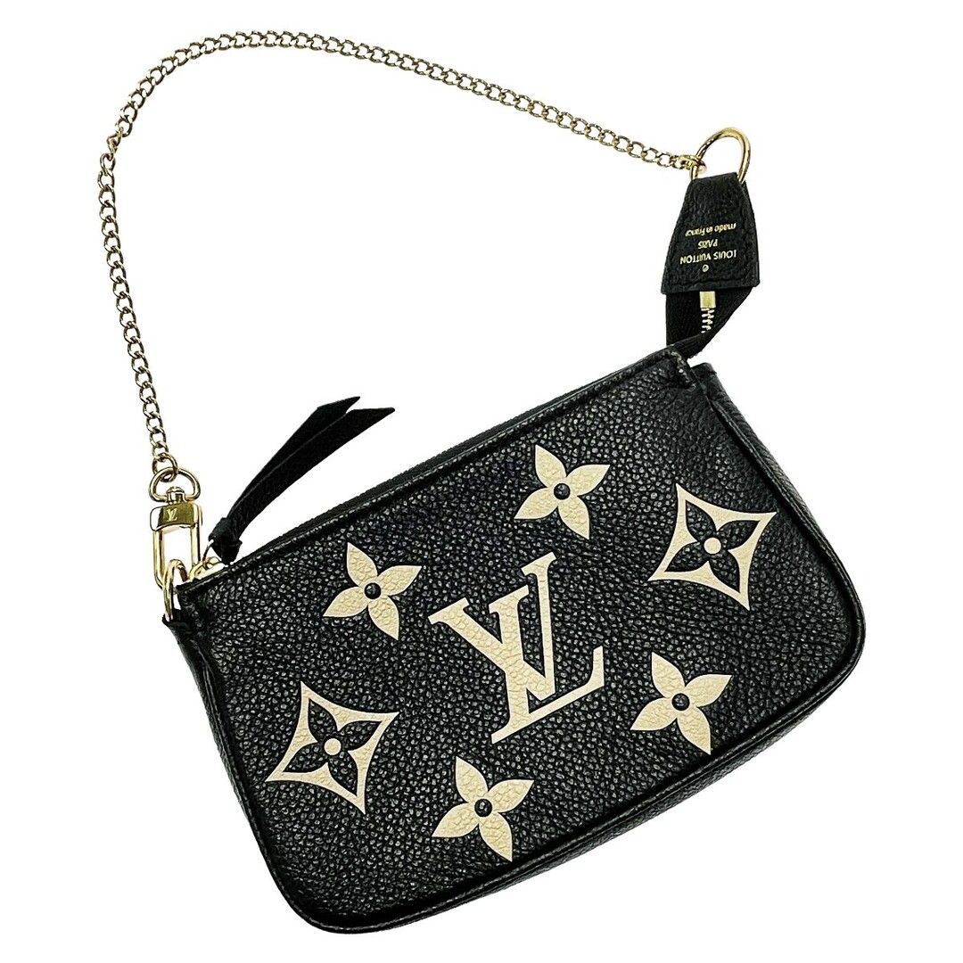 ポーチ☆☆LOUIS VUITTON ルイヴィトン ミニポシェット アクセソワール M80732 ノワール バイカラーモノグラムアンプラント レディース