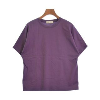 エブール(ebure)のebure エブール Tシャツ・カットソー 38(M位) 紫 【古着】【中古】(カットソー(半袖/袖なし))