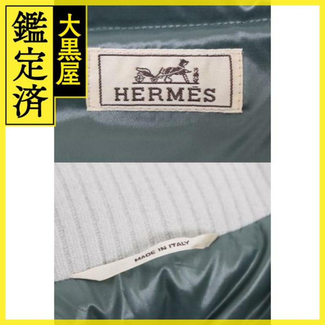 Hermes(エルメス)のHERMES　キルティング・ジレ　メンズ50　グレー/ブルイヤール　【200】 メンズのジャケット/アウター(ダウンベスト)の商品写真