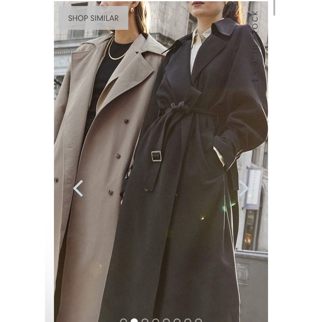 在庫入替特価 OAK+FORT OVERSIZED TRENCH COAT トレンチコート