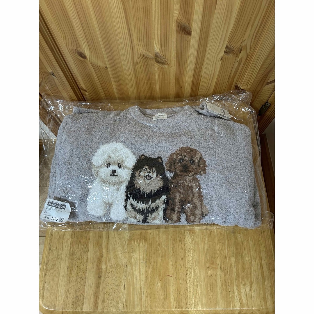 パウダーDOG3柄ジャガードミニワンピース&レギンス ルームウェア パウダーDOG3柄ジャガードミニワンピース&レギンス ルームウェア
