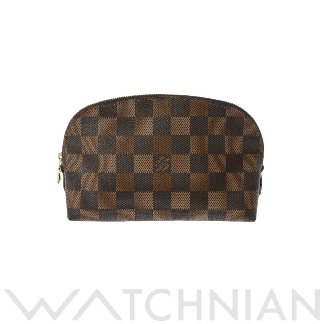 ファスナー内側ルイ ヴィトン LOUIS VUITTON N47516 CA1021 ユニセックス ポーチ ダミエ ブラウン ダミエキャンバス