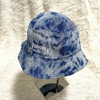 THRASHER - バケットハット スラッシャー 刺繍ロゴ コットン