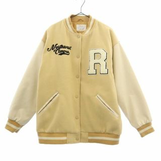 ザラ(ZARA)のザラ 切替 スタジャン 164? ベージュ ZARA ワッペン キッズ 古着 【240103】(ジャケット/上着)