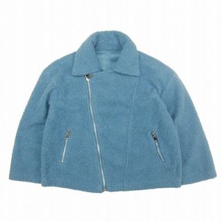 グレイル(GRL)の美品 グレイル GRL ビッグ ボア フリース ライダース ジャケット F(ブルゾン)