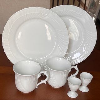 リチャードジノリ(Richard Ginori)の【美品】リチャードジノリ★ベッキオホワイト★ペアセット(食器)