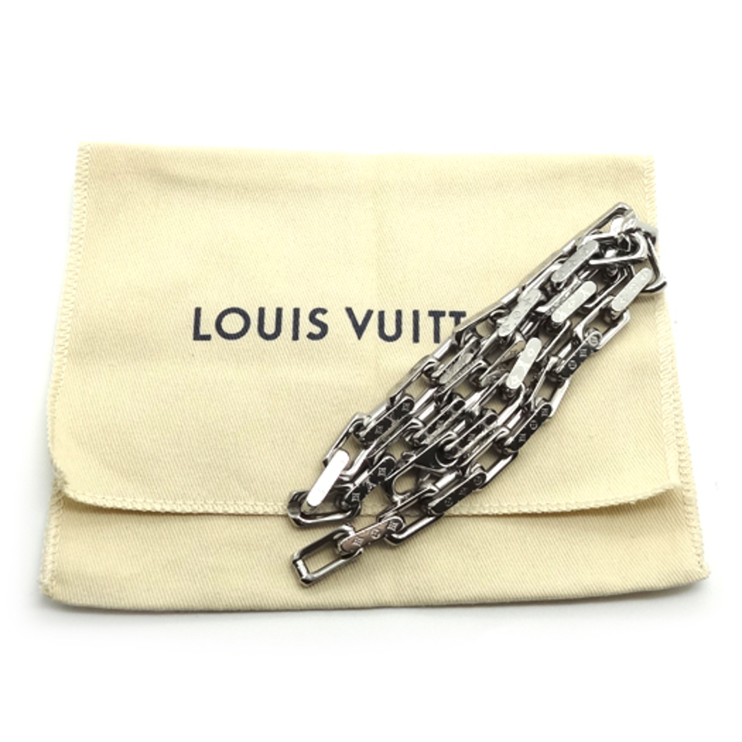 LOUIS VUITTON(ルイヴィトン)のルイ ヴィトン ネックレス チェーン モノグラム メタル シルバー M00307 メンズのアクセサリー(ネックレス)の商品写真