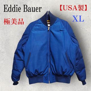 エディーバウアー(Eddie Bauer)の極美品 70s 黒タグ 米国製 Eddie Bauer オールパーパス XL 紺(ダウンジャケット)