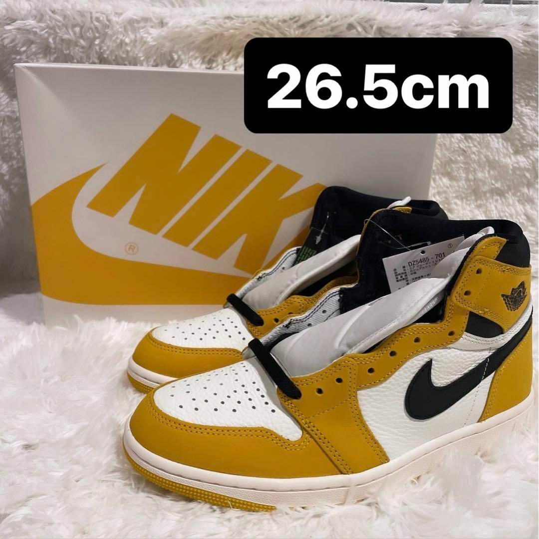 NIKE(ナイキ)のNike Air Jordan 1 Retro Yellow Ochre メンズの靴/シューズ(スニーカー)の商品写真