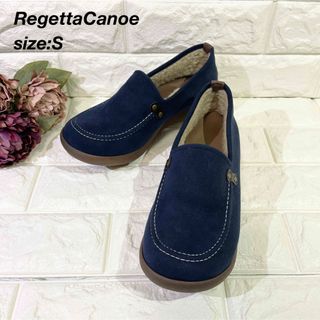 リゲッタカヌー(Regetta Canoe)のRegettaCanoe リゲッタカヌー スリッポン ボア ネイビーS(スニーカー)