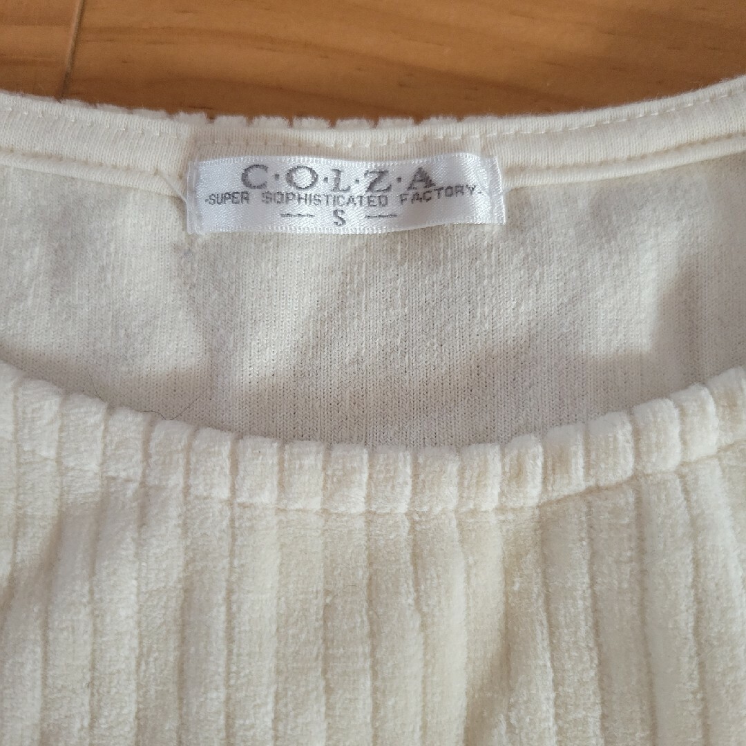 COLZA(コルザ)のデザインカットソー　レディースS レディースのトップス(カットソー(長袖/七分))の商品写真