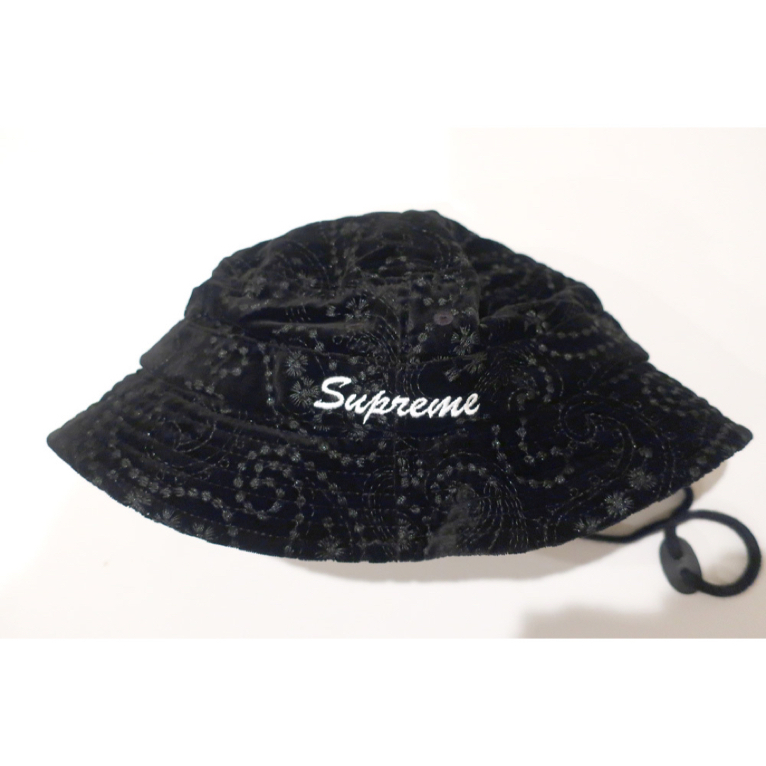 新品未使用Supreme Velvet Paisley Boonie ブラック