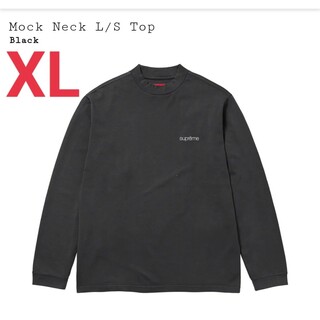 シュプリーム(Supreme)のsupreme mock neck L/S Top Black  XLサイズ(Tシャツ/カットソー(七分/長袖))