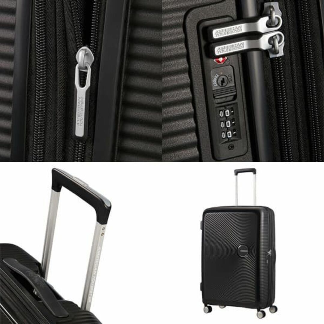 Samsonite(サムソナイト)の(KP0060)訳あり アメリカンツーリスター サウンドボックス77cmブラック レディースのバッグ(スーツケース/キャリーバッグ)の商品写真