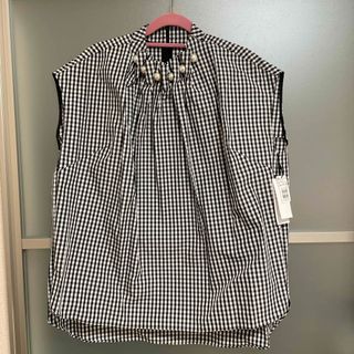 スコットクラブ(SCOT CLUB)の新品♡Vin チェック　パールブラウス(シャツ/ブラウス(半袖/袖なし))