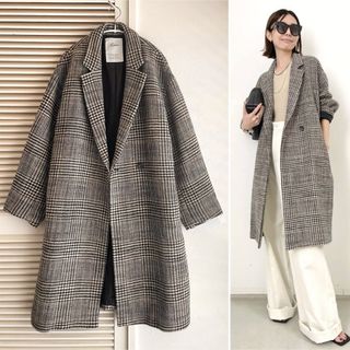 アパルトモンドゥーズィエムクラス(L'Appartement DEUXIEME CLASSE)の★ご購入者様専用★    LISIERE CHECK W COAT(ロングコート)