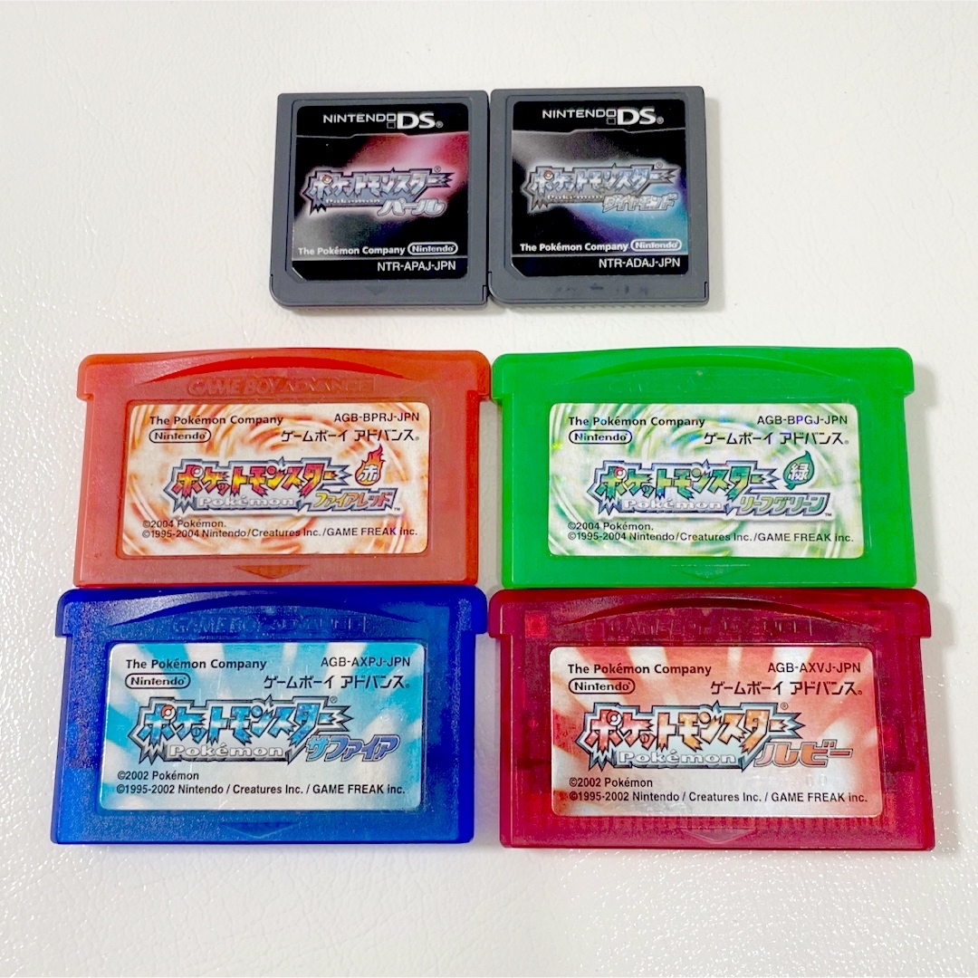 ゲームボーイアドバンス(ゲームボーイアドバンス)のポケモン GBA DS ソフト カセット まとめ売り ファイアレッド ルビー エンタメ/ホビーのゲームソフト/ゲーム機本体(携帯用ゲームソフト)の商品写真