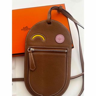 HERMES エルメス ブエナベンチュラ レザー切り替えショルダーバッグ ハンドバッグ ブラウン