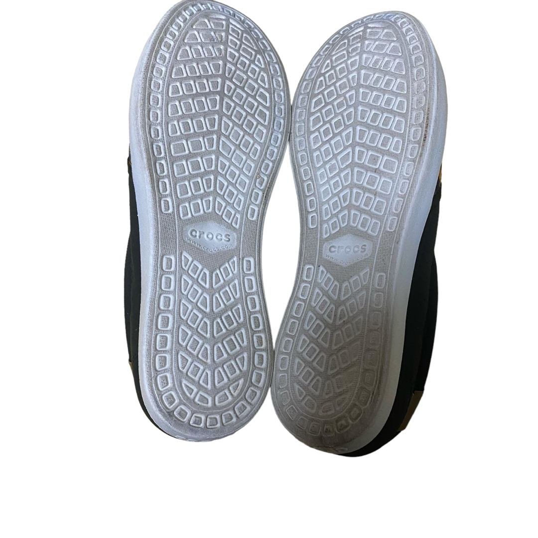 crocs(クロックス)のcrocsクロックス　スリッポン　シューズ　レオパード柄　レディース　サイズw8 レディースの靴/シューズ(スリッポン/モカシン)の商品写真