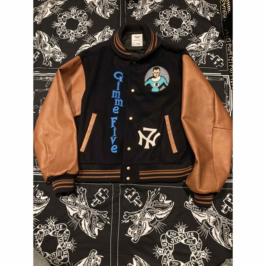 NEXUSVII - NexusⅦ✖️Gimme Five varsity JKの通販 by マサ's NEXUSVII - NexusⅦ✖️Gimme Five varsity JKの通販 by マサ's