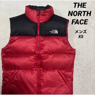 ノースフェイス(THE NORTH FACE) レッド ダウンベスト(メンズ)の通販