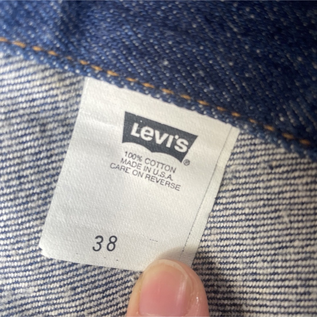 今ほど写真を追加しましたUSA製 90s levis リーバイス デニムジャケット ジージャン 濃紺
