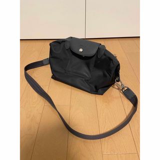 ロンシャン(LONGCHAMP)のロンシャン LONGCHAMP 黒　ブラック　正規品　ジャンク　訳あり(ショルダーバッグ)