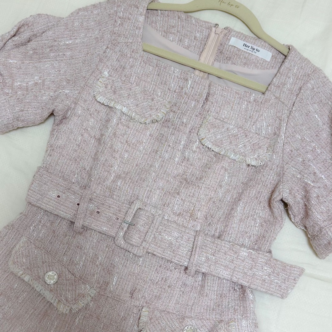 Her lip to - Herlipto Classic Tweed Belted Dress Sの通販 by Riri