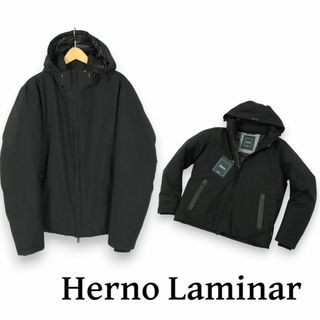 ヘルノ(HERNO)のHerno Laminar GORE-TEX ダウンジャケット ブラック 50 (ダウンジャケット)