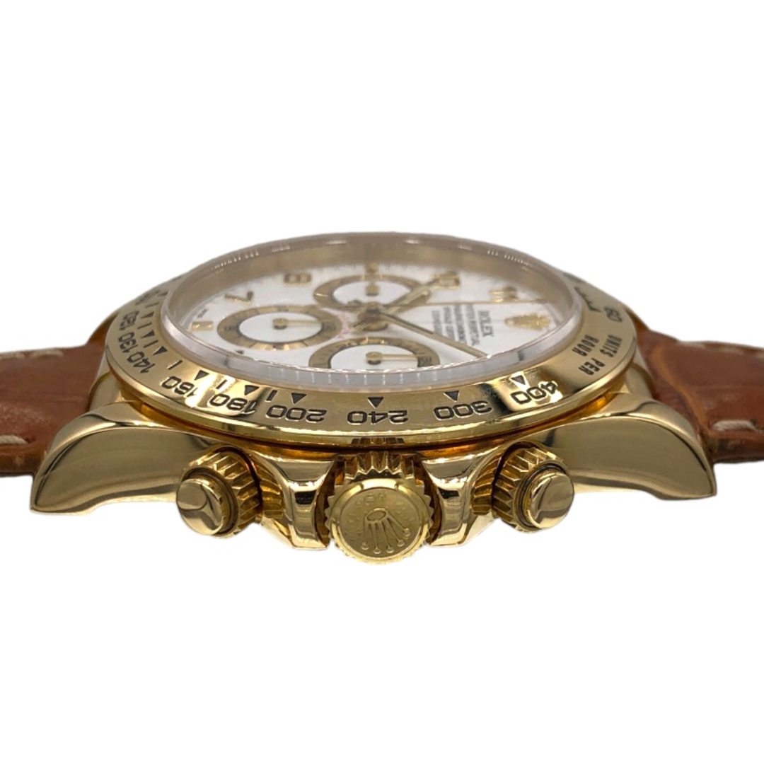 ROLEX(ロレックス)の　ロレックス ROLEX コスモグラフデイトナ A番 クロコダイルレザー 16518 ゴールド K18YG/革ベルト 自動巻き メンズ 腕時計 メンズの時計(その他)の商品写真