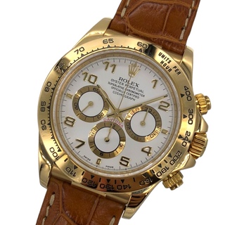 ロレックス(ROLEX)の　ロレックス ROLEX コスモグラフデイトナ A番 クロコダイルレザー 16518 ゴールド K18YG/革ベルト 自動巻き メンズ 腕時計(その他)