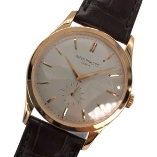 パテックフィリップ(PATEK PHILIPPE)の　パテック・フィリップ PATEK PHILIPPE カラトラバ 5196R-001 シルバー SS/革ベルト メンズ 腕時計(その他)