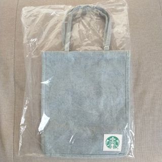 スターバックスコーヒー(Starbucks Coffee)の【未開封】アップサイクルコットン ショッパーバッグ デニムブルーS(トートバッグ)