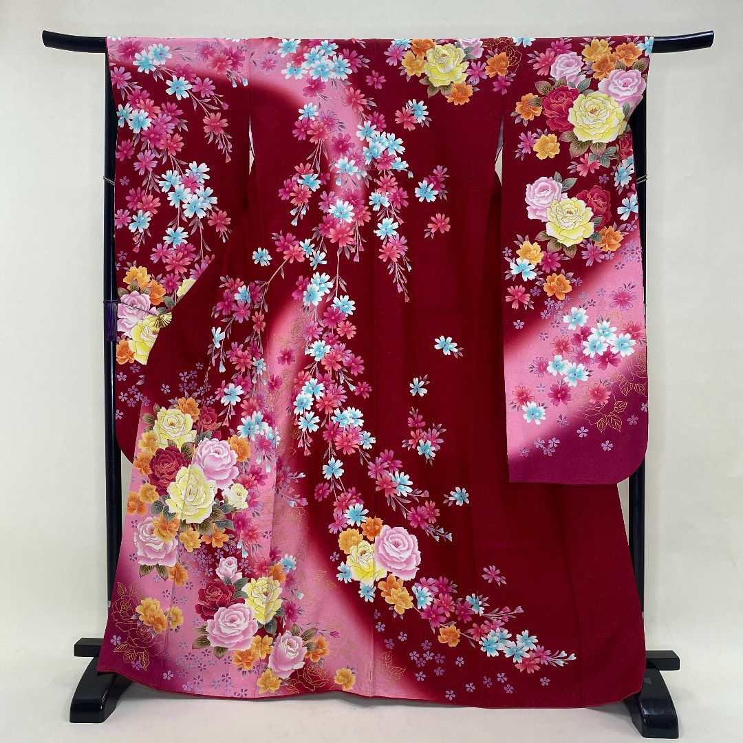 本物品質の 色留袖 作家もの 金彩 その他 033w 着物 花模様 鶴 小鳥 着物・浴衣