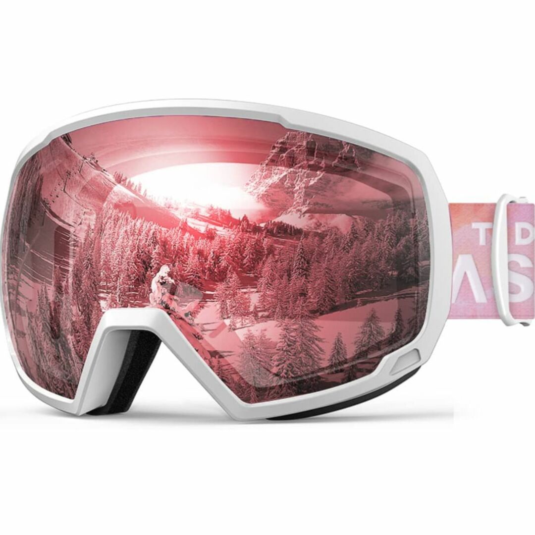[OUTDOORMASTER] スキーゴーグル 両層レンズ UV紫外線カット メスポーツ/アウトドア