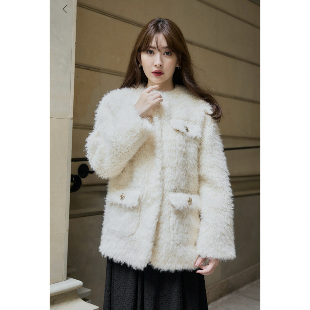 her lip to Royal Faux Fur Coat Mサイズコート