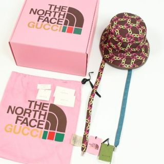 グッチ(Gucci)のTHE NORTH FACE x GUCCI バケットハット ブラウン サイズL(ハット)